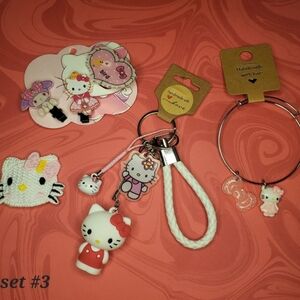 Hello Kitty Pink and White Accessory Set #3